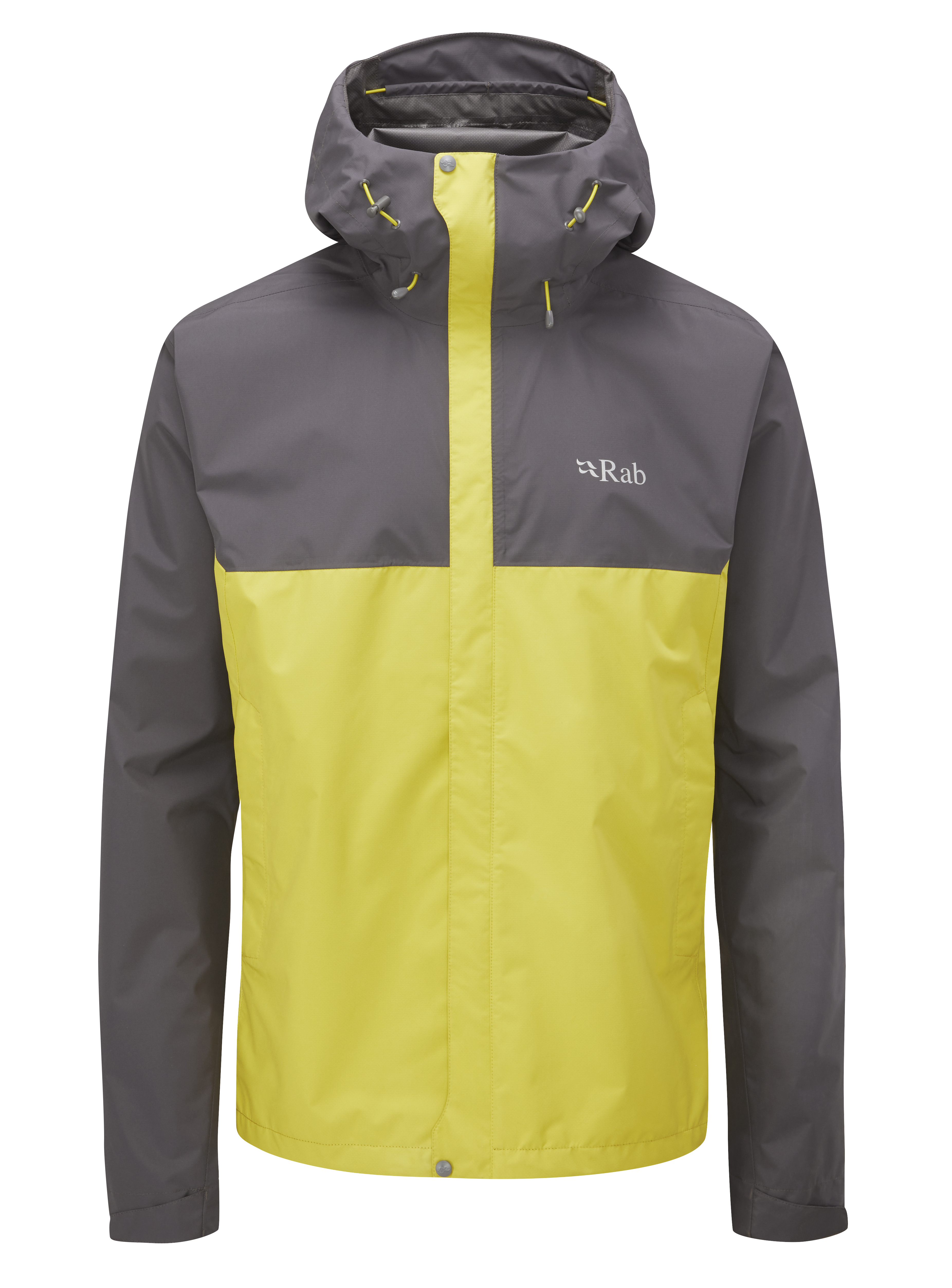 Rab Men's Downpour Eco Jacket - Graphene/zest - Medium