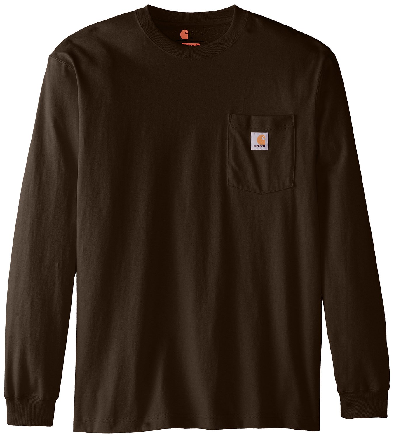 Carhartt Long Sleeve Workwear Pocket T Shirt Dark Brown XLarge