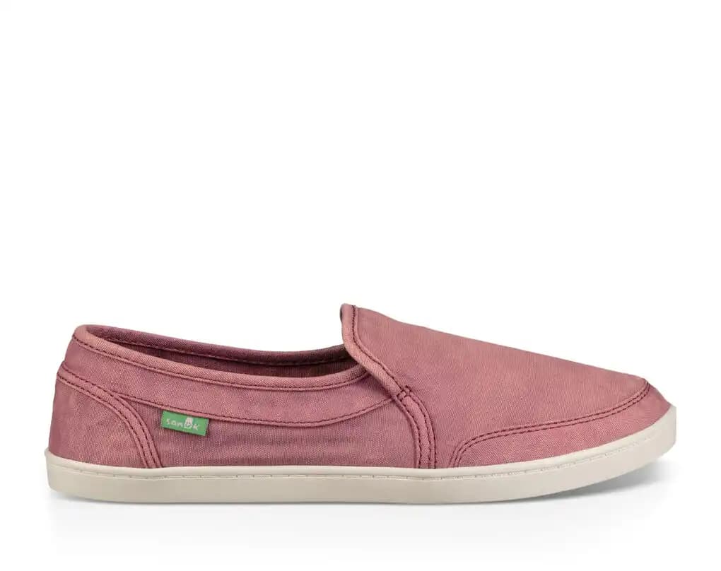 Sanuk Women's Pair O Dice Slip On Shoes 1013816 Sneakers Harbor Mist Red  Mark 