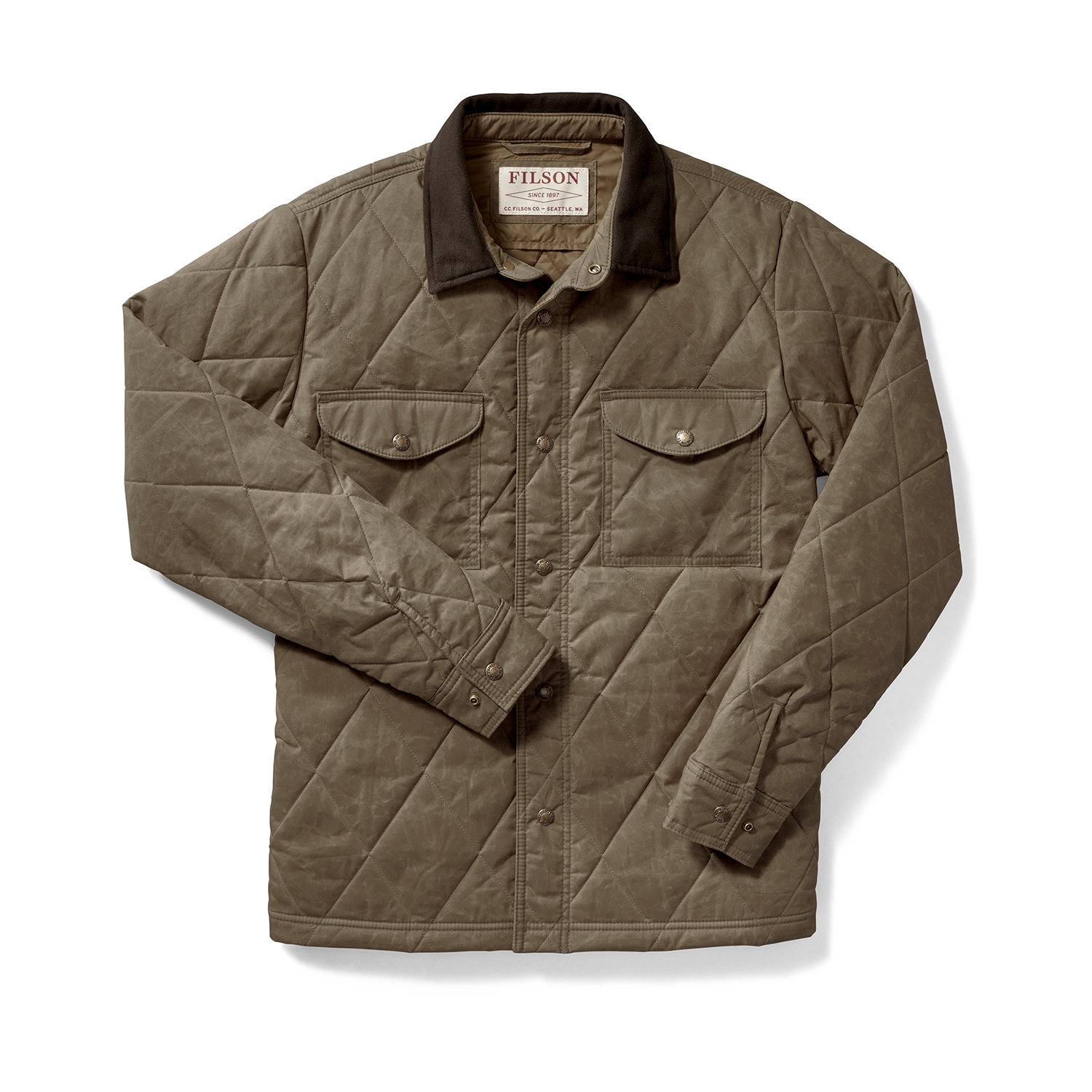 Filson Men's Hyder Quilted Jac-Shirt - Tan - XL Filson Men's Hyder Quilted Jac-Shirt - Tan - XL
