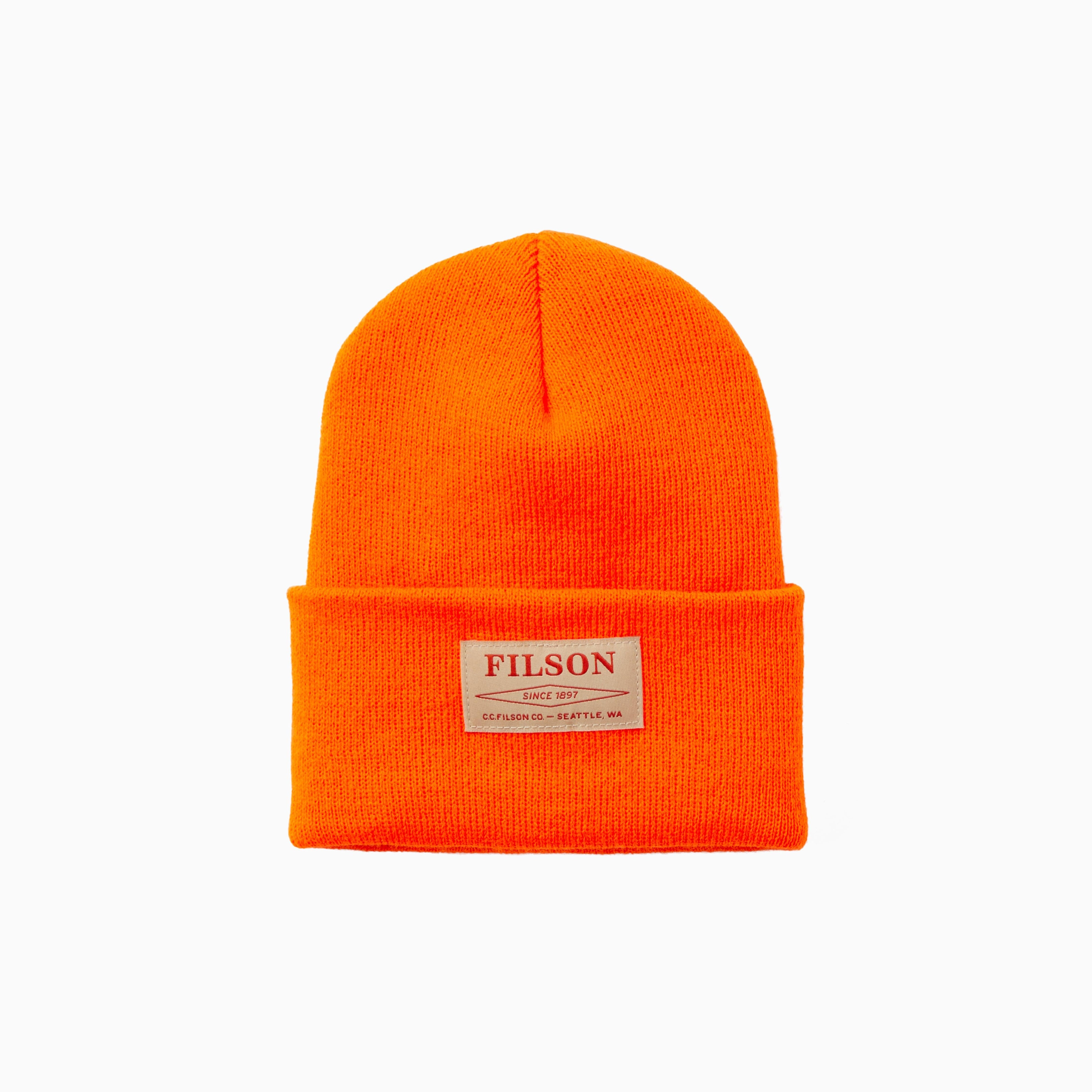 Filson Acrylic Watch Cap Orange Blaze 