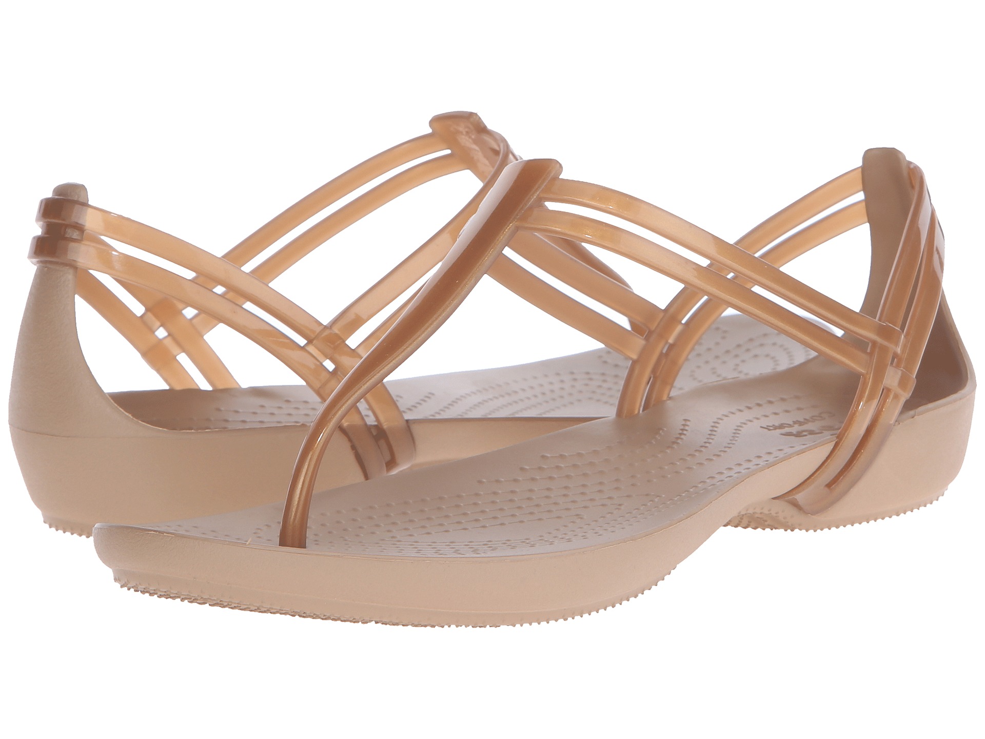 Croc Women's Isabella T-strap Sandal Bronze - W9