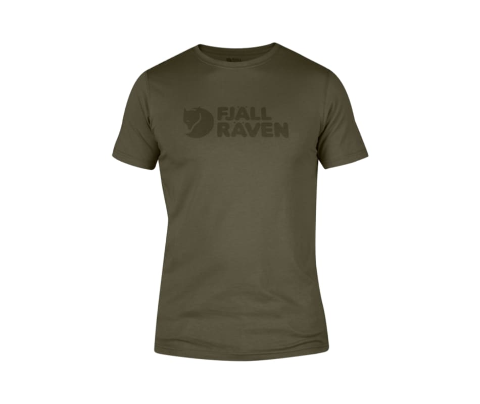 L Fjallraven Men/'s Logo T-Shirt Tarmac