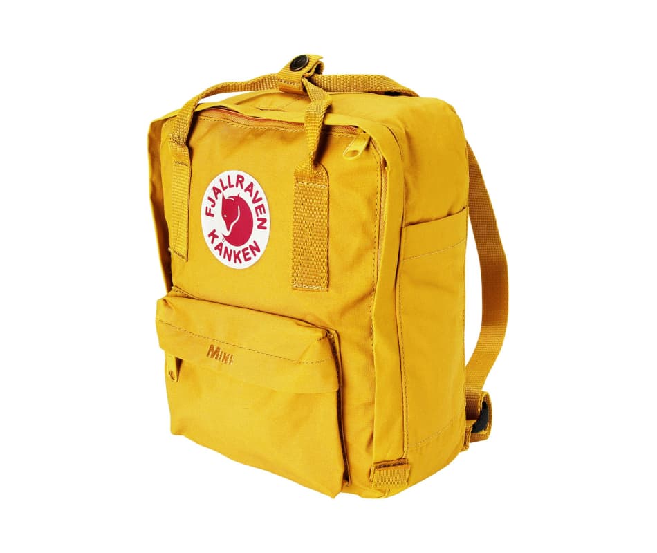 fjallraven classic kanken backpack in yellow