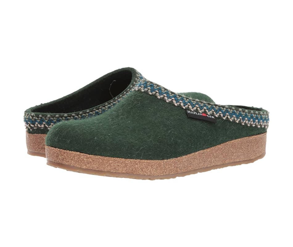 haflinger zig zag clog