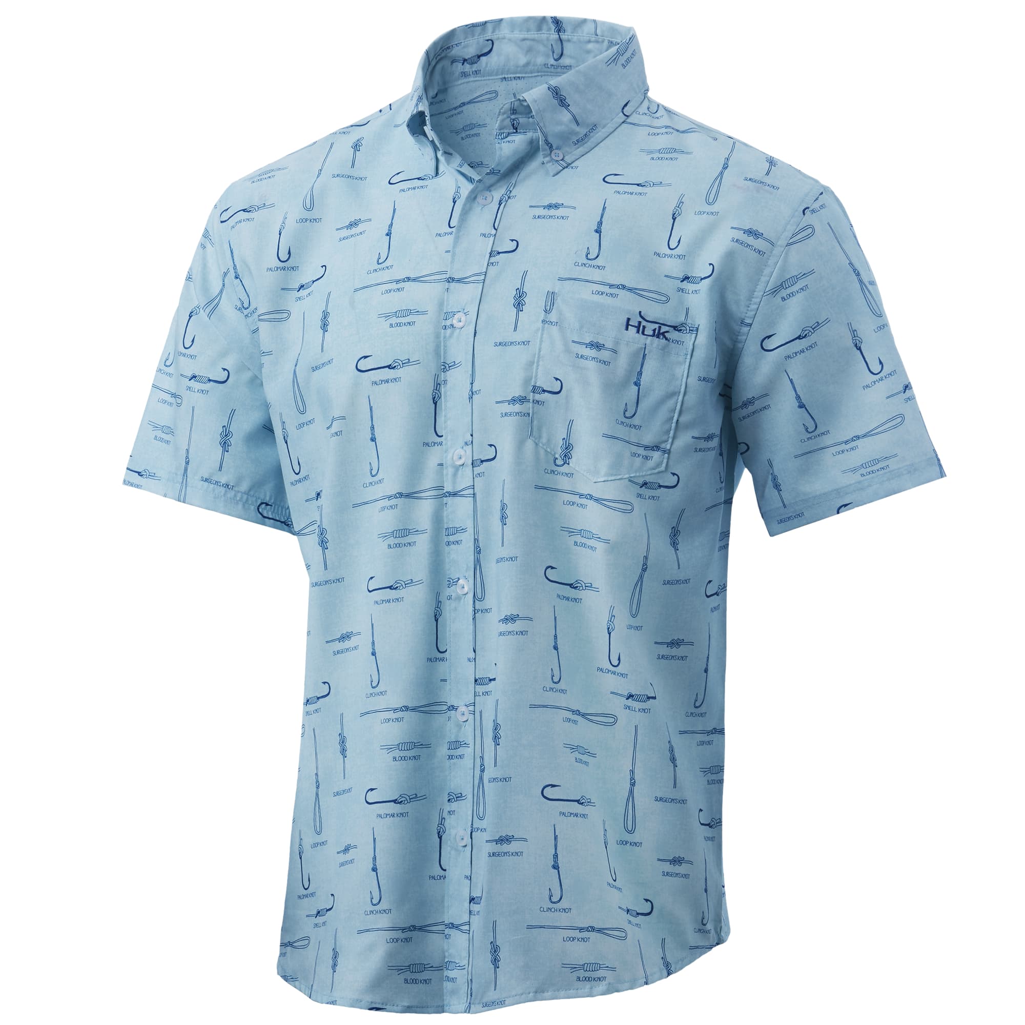 Huk Men's Huk And Knots Teaser - Ice Blue - XL