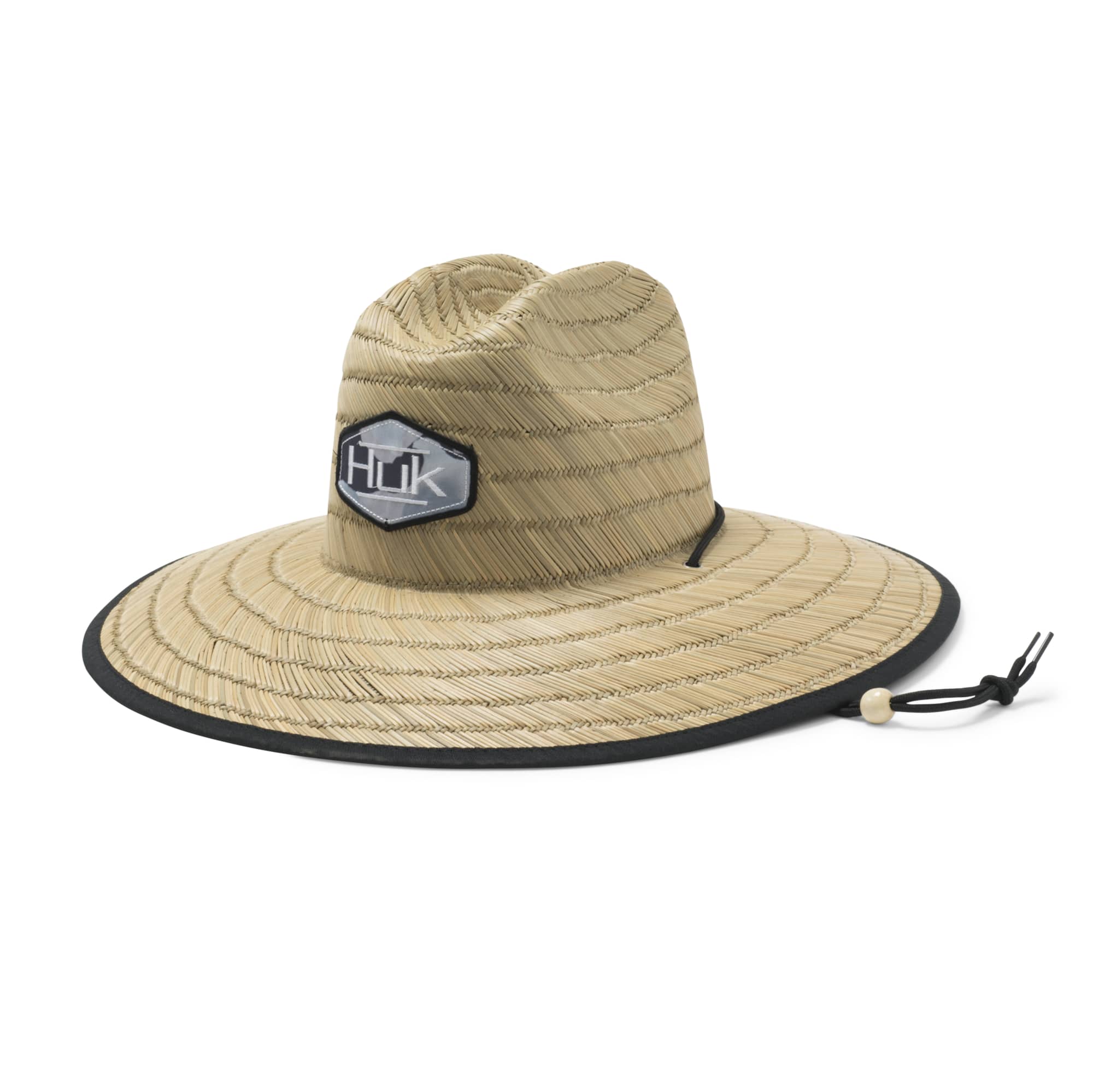 Huk Men's Camo Patch Straw Hat - White - 1