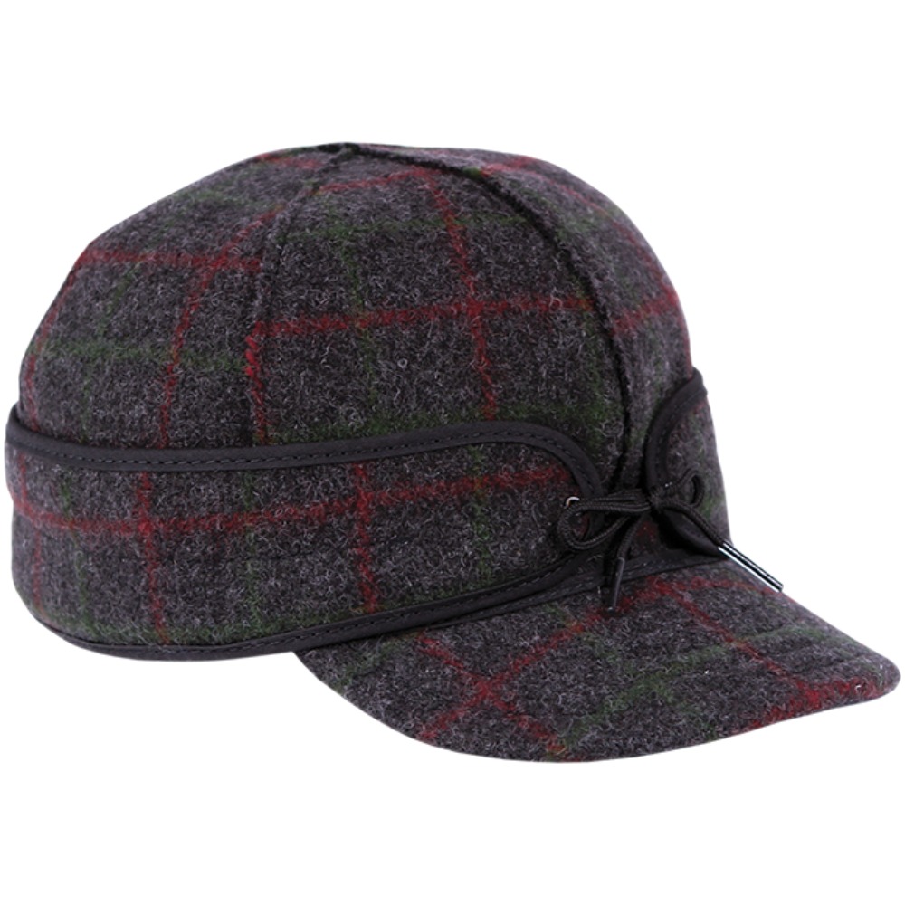 wool plaid baseball cap