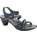 Polar Sea Leather/Navy/Clear Rhinestones