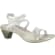Soft Ivory Leather/Clear Rhinestones