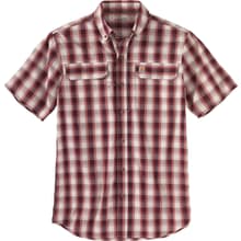 Men's Tw258 Force Relaxed Fit Ss Plaid Shirt