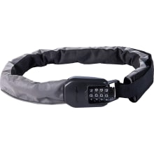 Spin Wearable Combination Chain Lock - Superbright, White Reflective