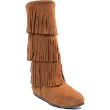 Women's Calf Hi 3-layer Fringe Boots