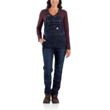 Women's Rugged Flex Denim Double Front Bib Overalls