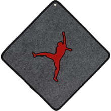 Floor Mat - Gray/red