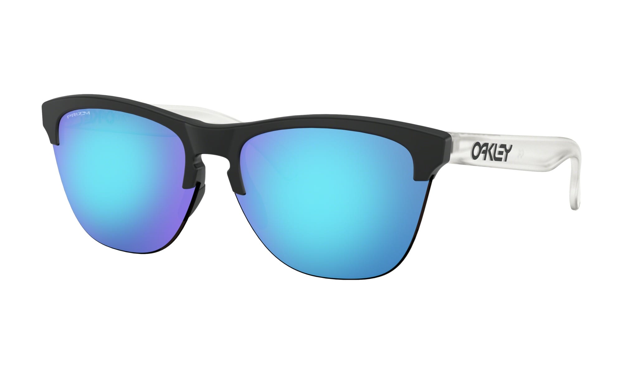 Oakley Men's Frogskins Lite Sunglasses - Matte Black/mtclr W/ Prizm Sapphire