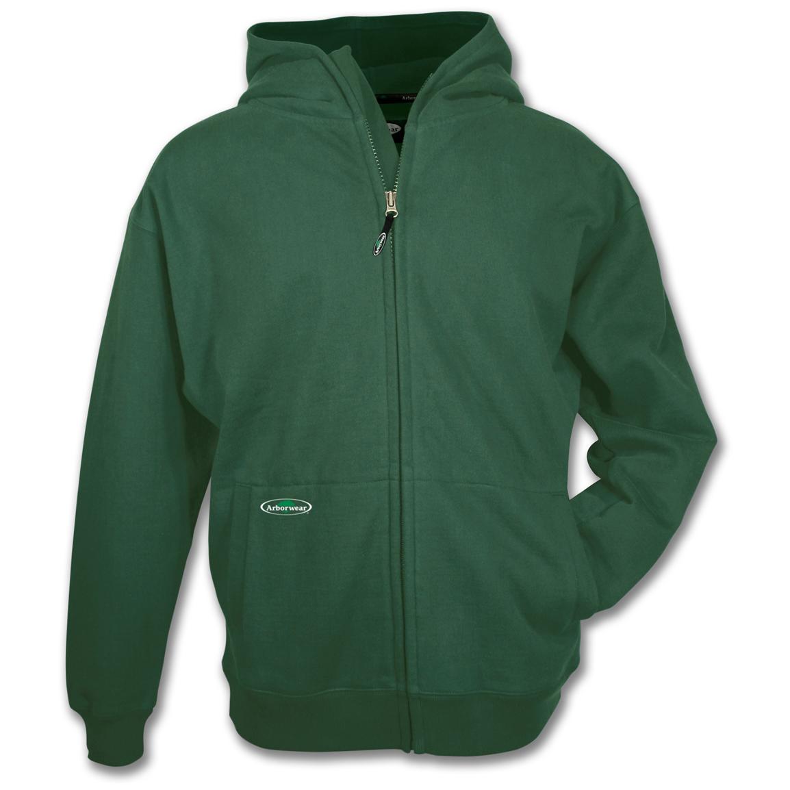 Arborwear Double Thick Full Zip Sweatshirt Hoodie - Forest Green - XL ...