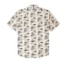 Men's Washed Short Sleeve Feather Cloth Shirt