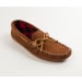 Men's Double Leather with Fleece Lining Slippers