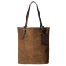 Tall Rugged Suede Tote