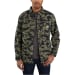 Men's Rugged Flex Relaxed Fit Canvas Fleece-lined Snap-front Camo Shirt Jac