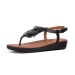 Women's Tia Fringe Toe Thong Sandals - Leather