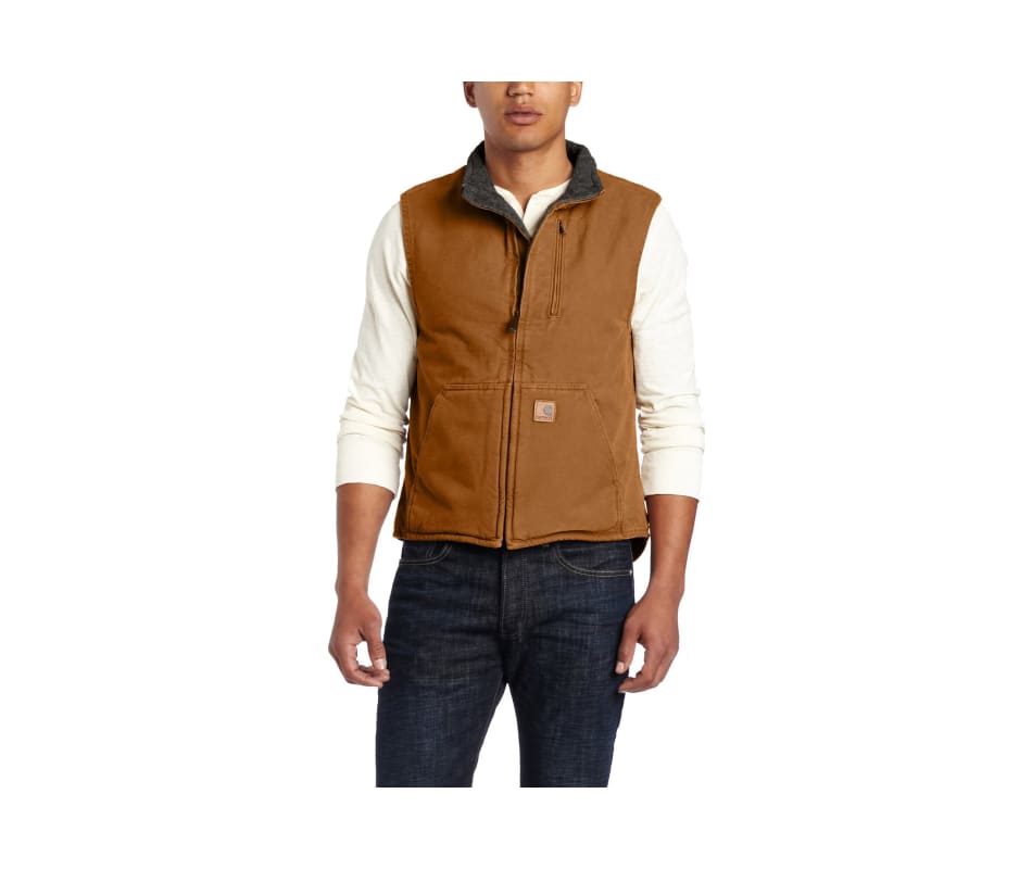 Download Carhartt V33 Sandstone Mock-Neck Vest Carhartt Brown - XXL