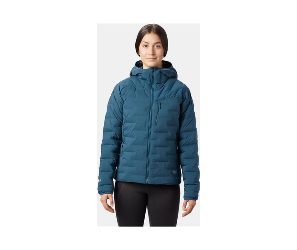 Mountain Hardwear Women S Super Ds Stretchdown Hooded Jacket Icelandic Large