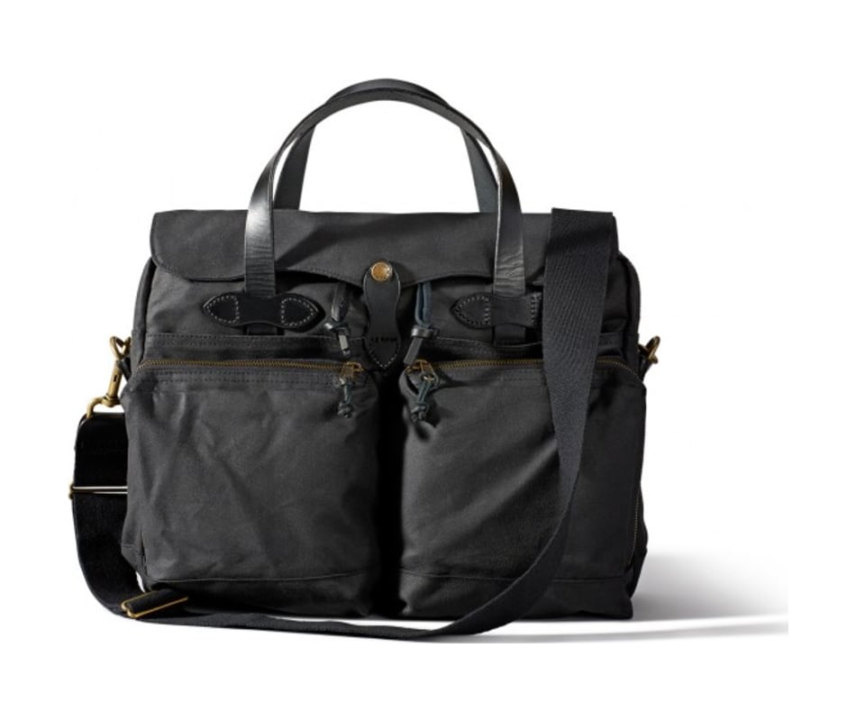 24 Hour Tin Cloth Briefcase Black