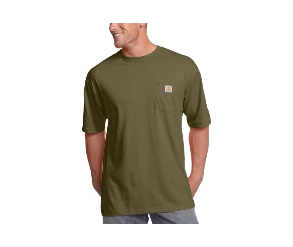 Carhartt Men's Workwear Pocket T-Shirt Tall Army Green - XL