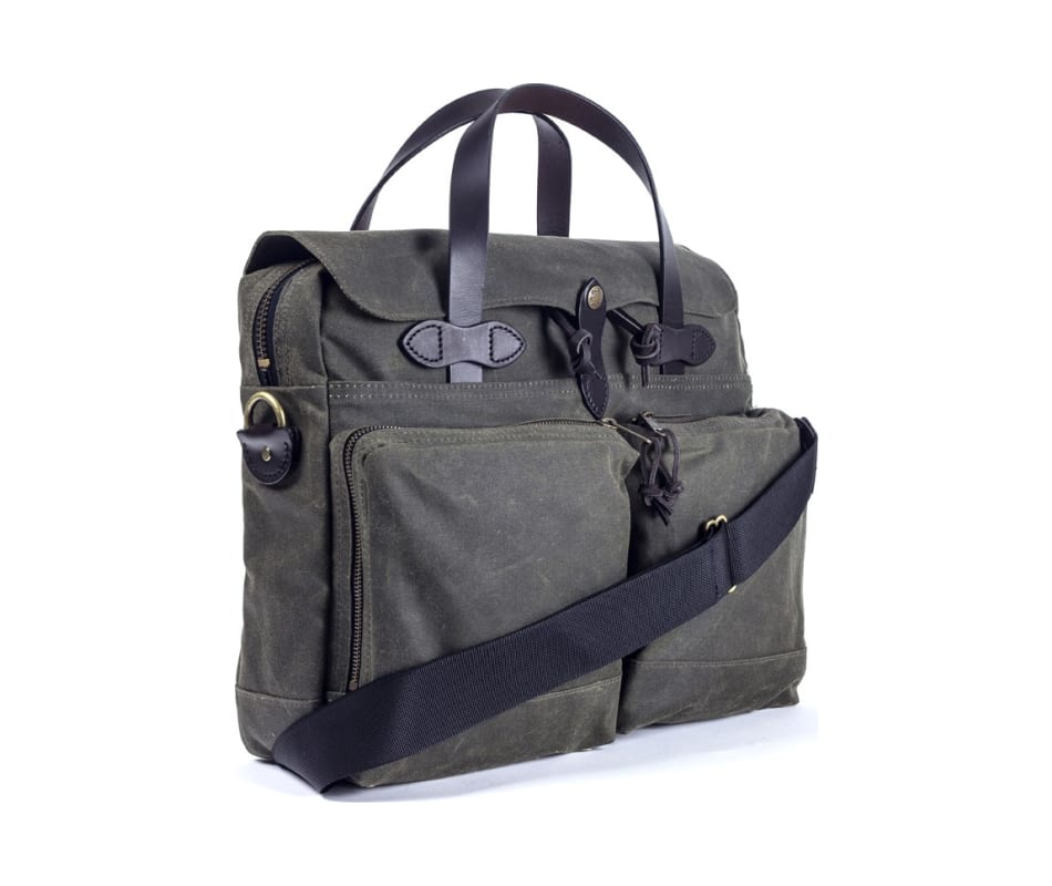 filson tin cloth briefcase