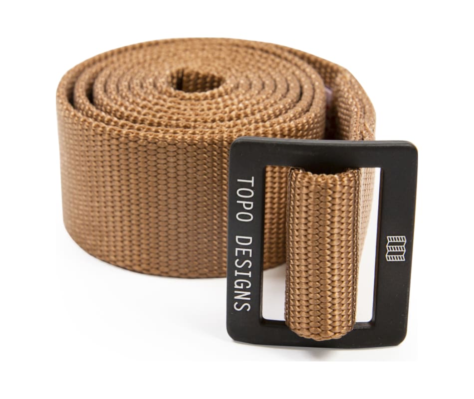 khaki web belt