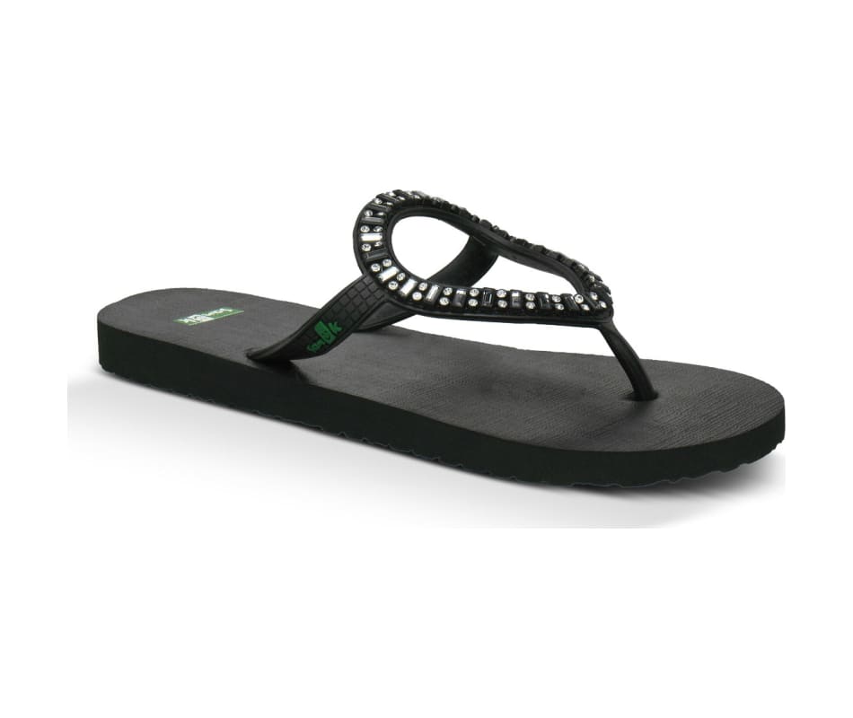 sanuk rhinestone flip flops