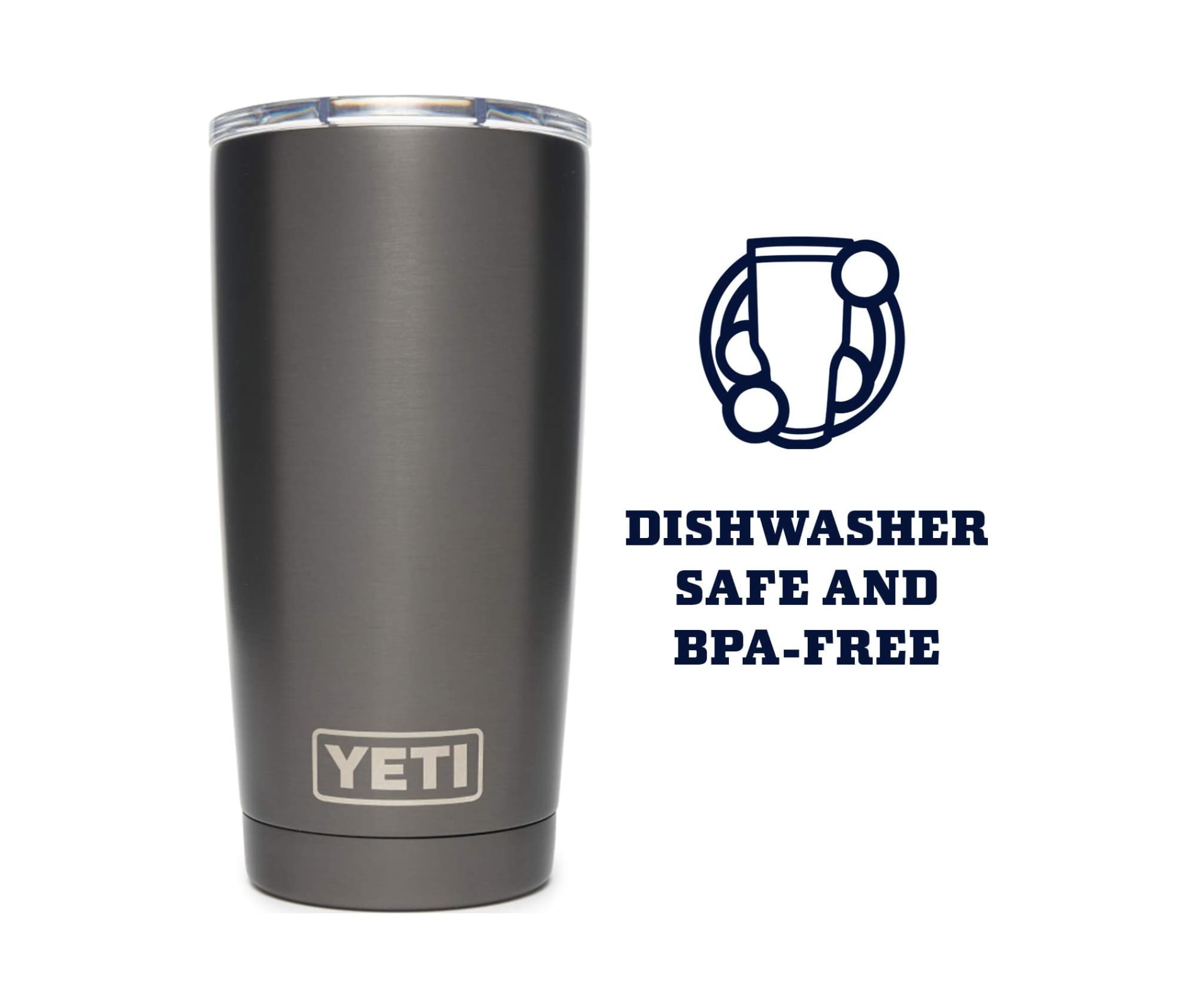 YETI Rambler 20 Oz Tumbler Graphite