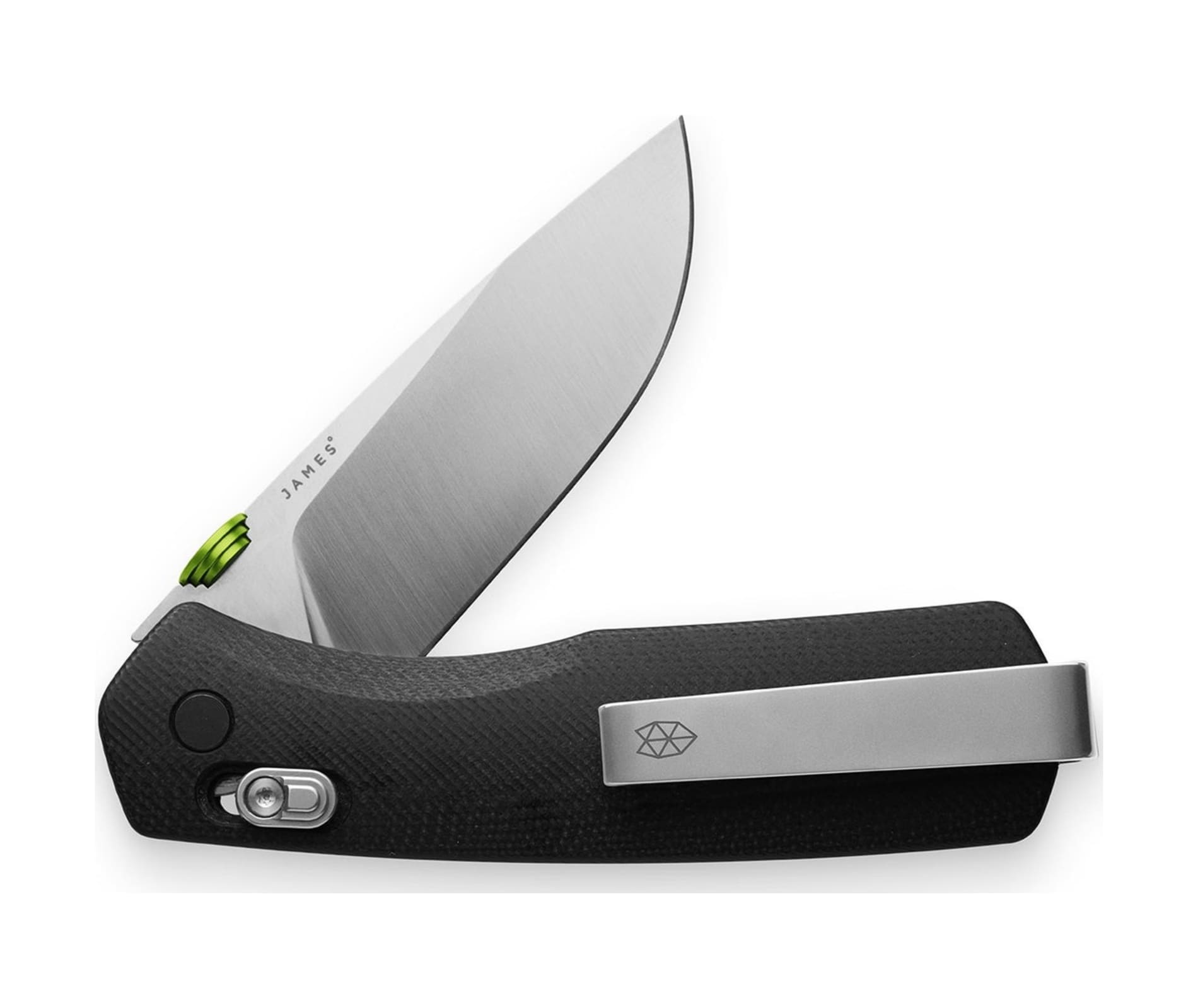 The James Brand The Carter Knife Black / Stainless / G10 /straight