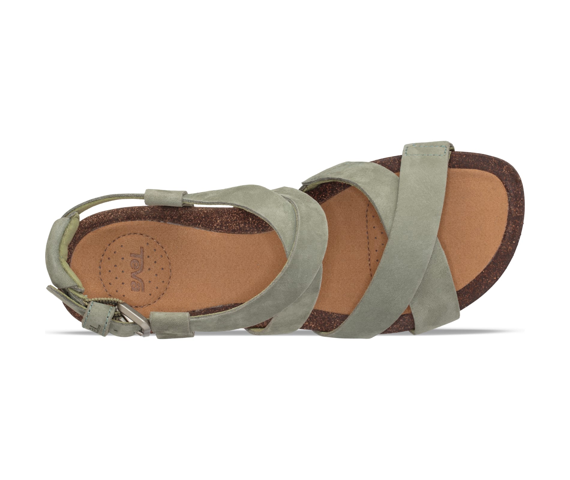 teva mahonia wedge cross strap