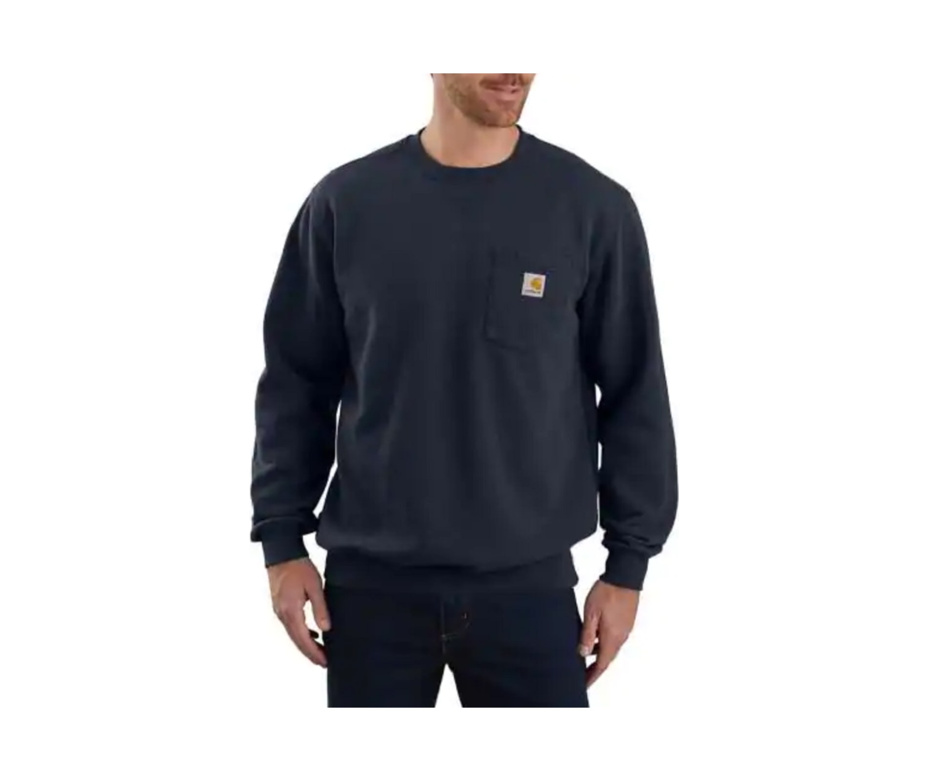 Carhartt Men's Crewneck Pocket Sweatshirt - New Navy - XL REG