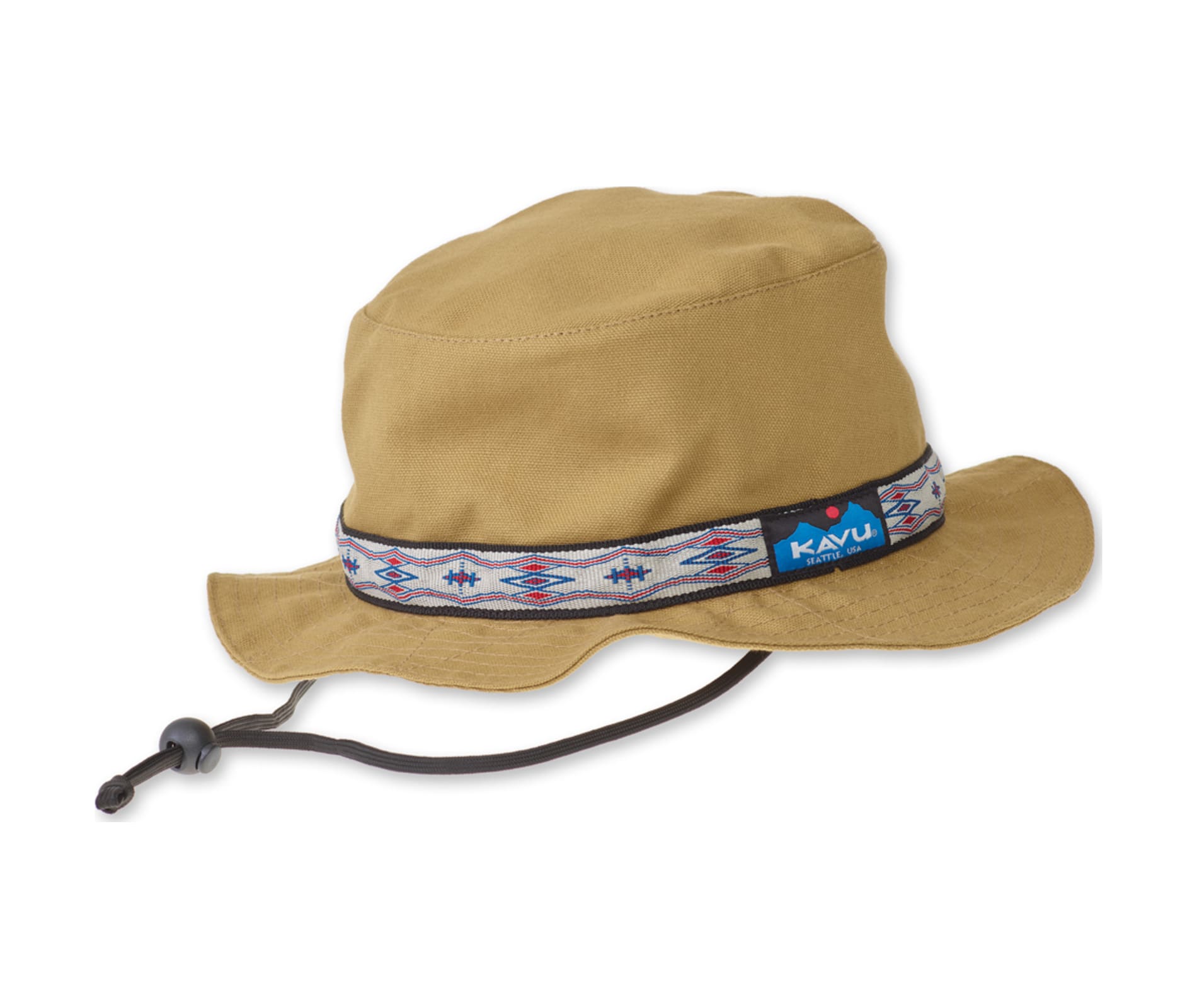 Kavu Strap Bucket Hat Khaki Small