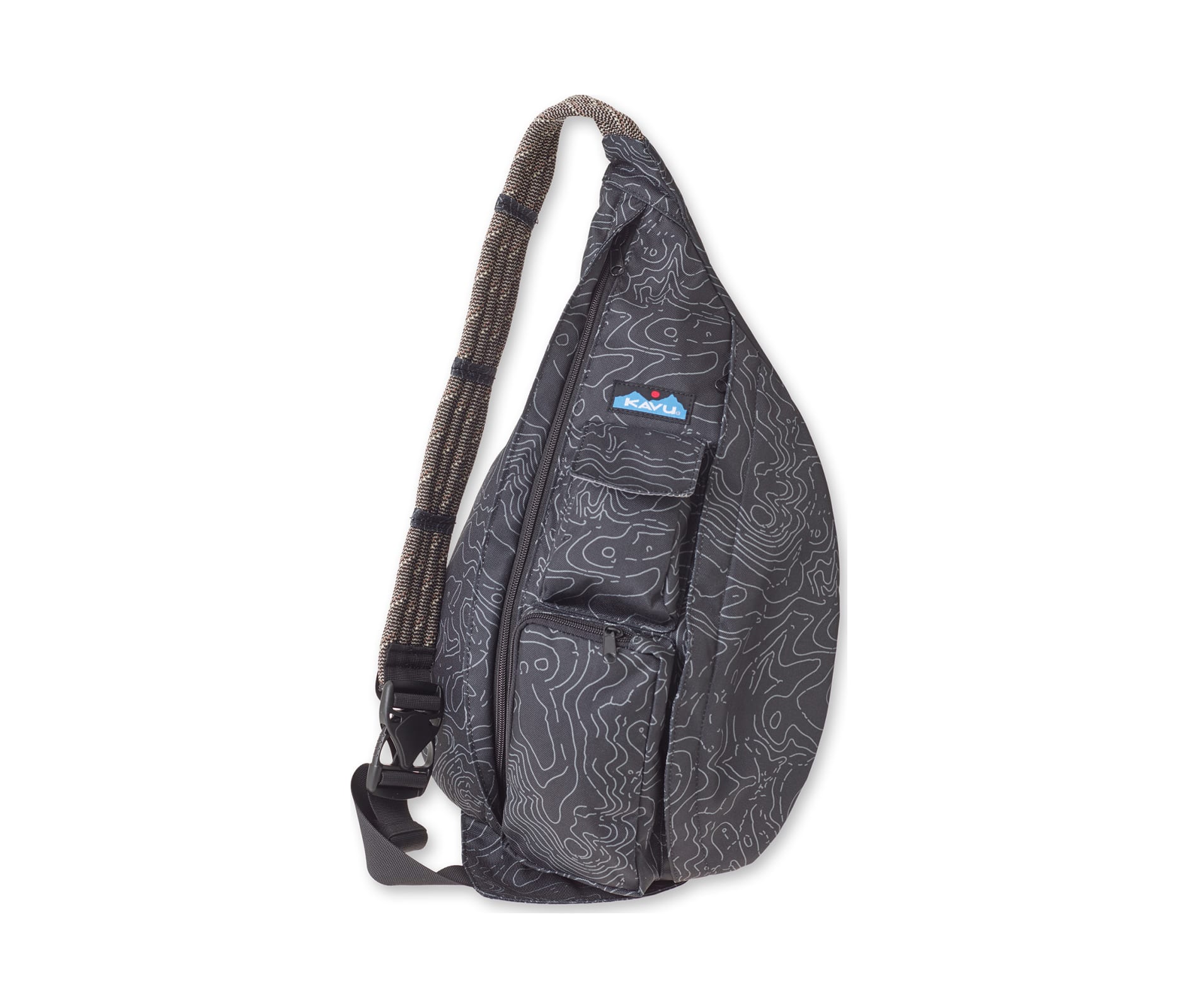 Kavu Rope Sling Shoulder Bag Black Topo
