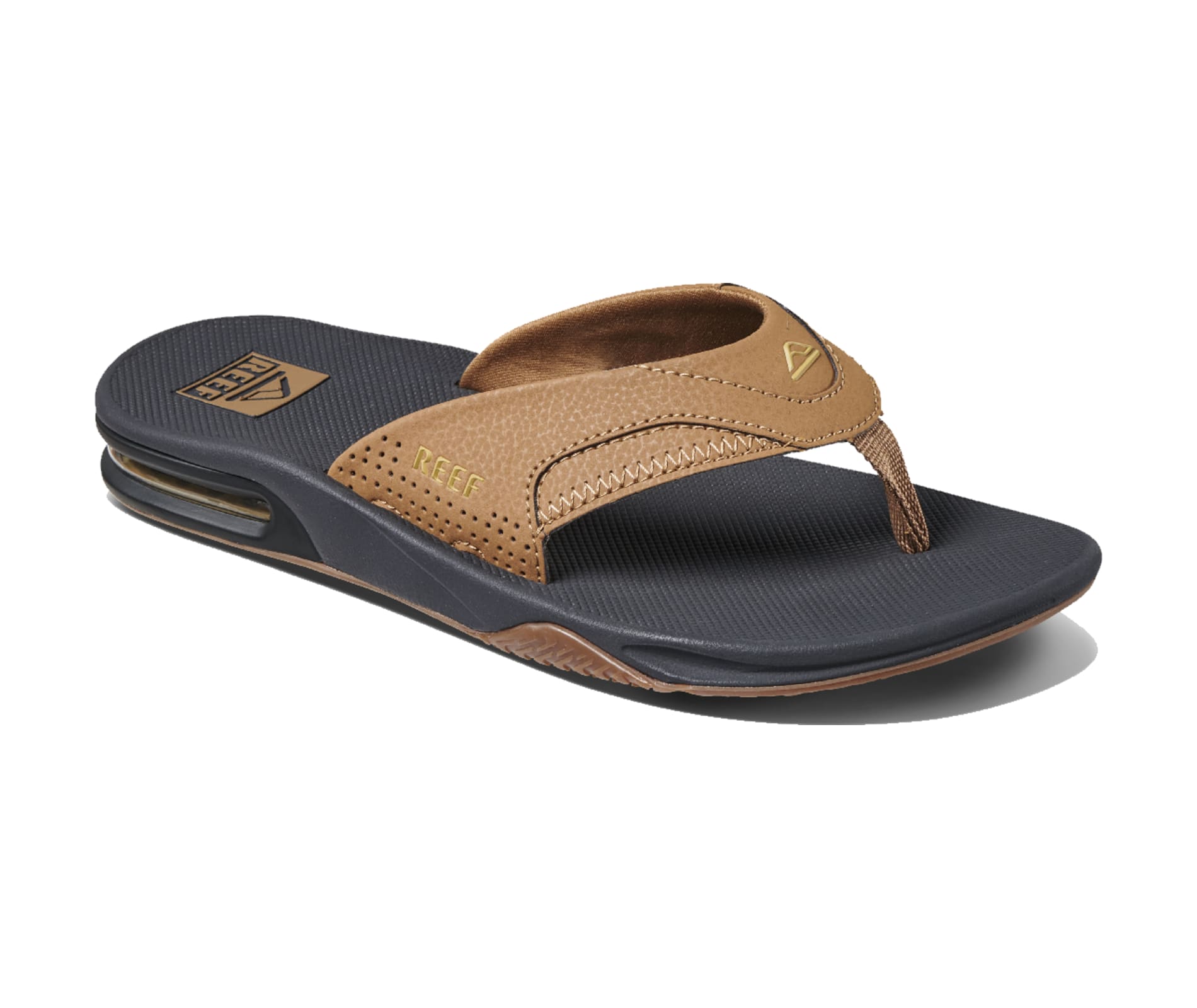 Reef Men's Fanning Sandal Grey Khaki 10