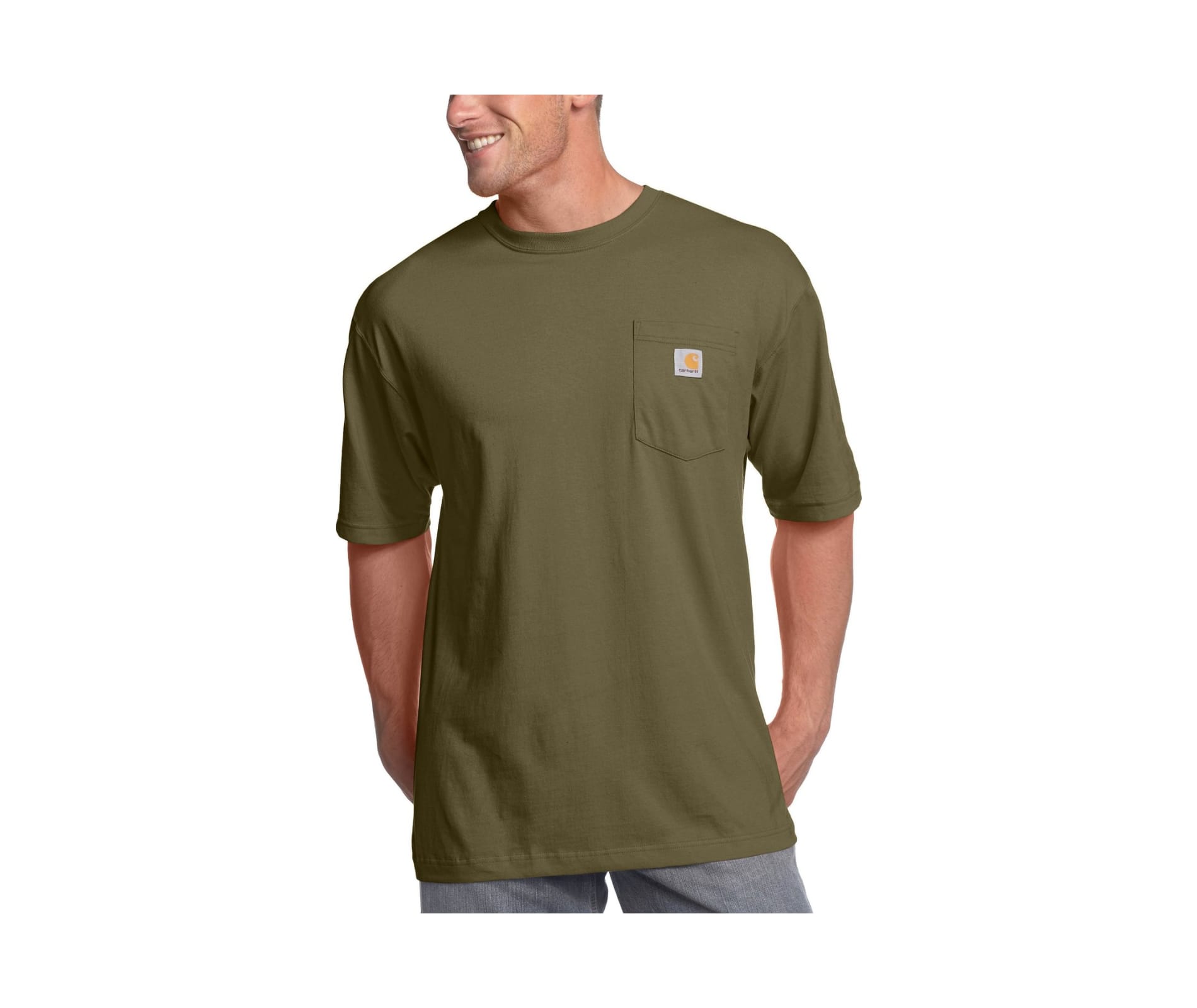 Carhartt Men's Workwear Pocket T-Shirt Tall Army Green - XL