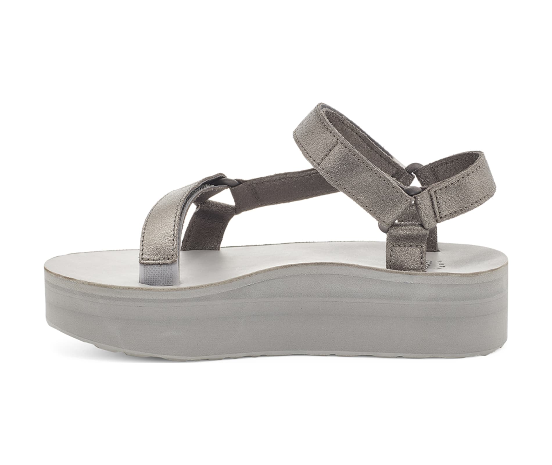 Teva Women's Flatform Universal Leather - Metallic Pewter - 10