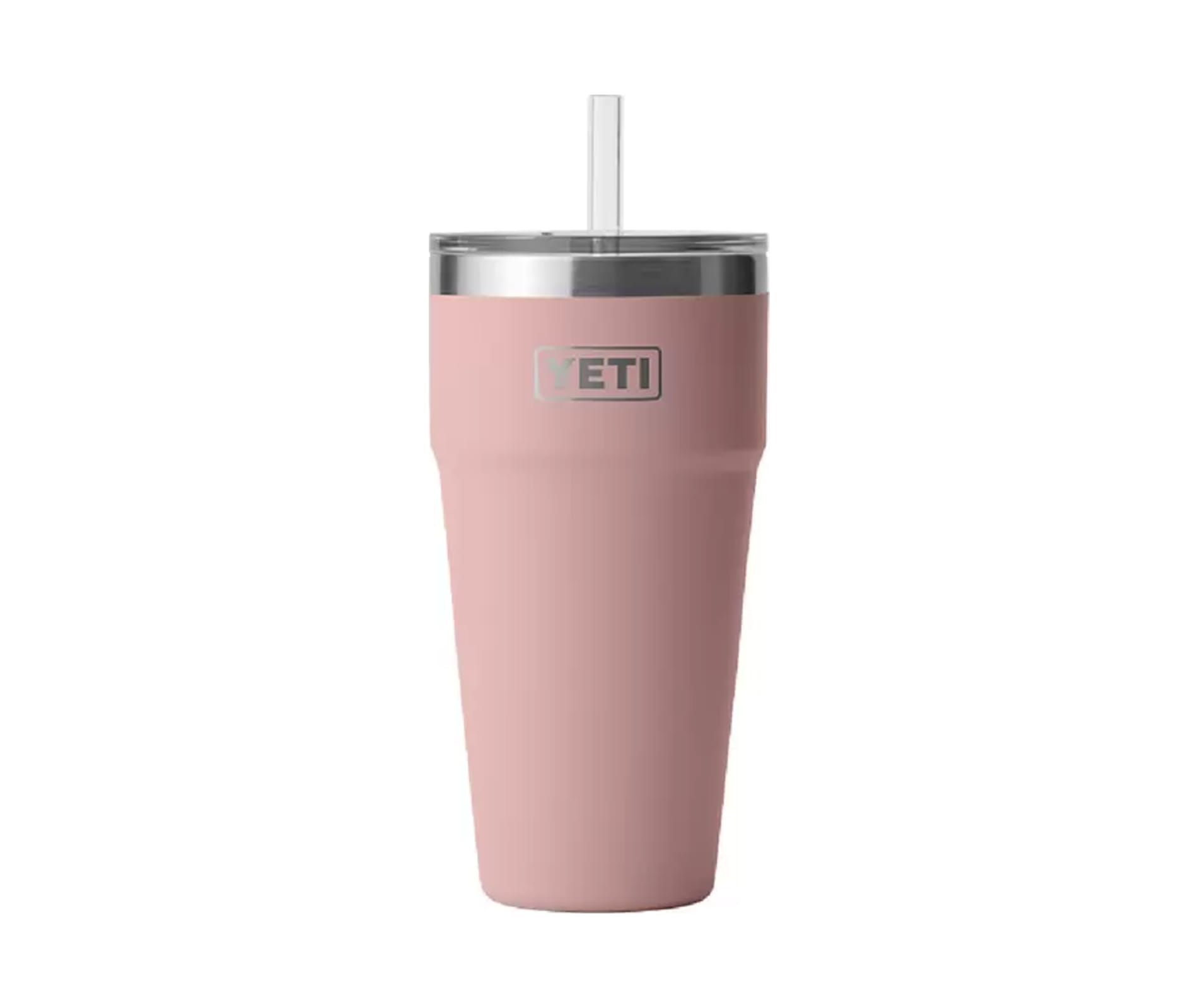 YETI Rambler 26 Oz Straw Cup Sandstone Pink