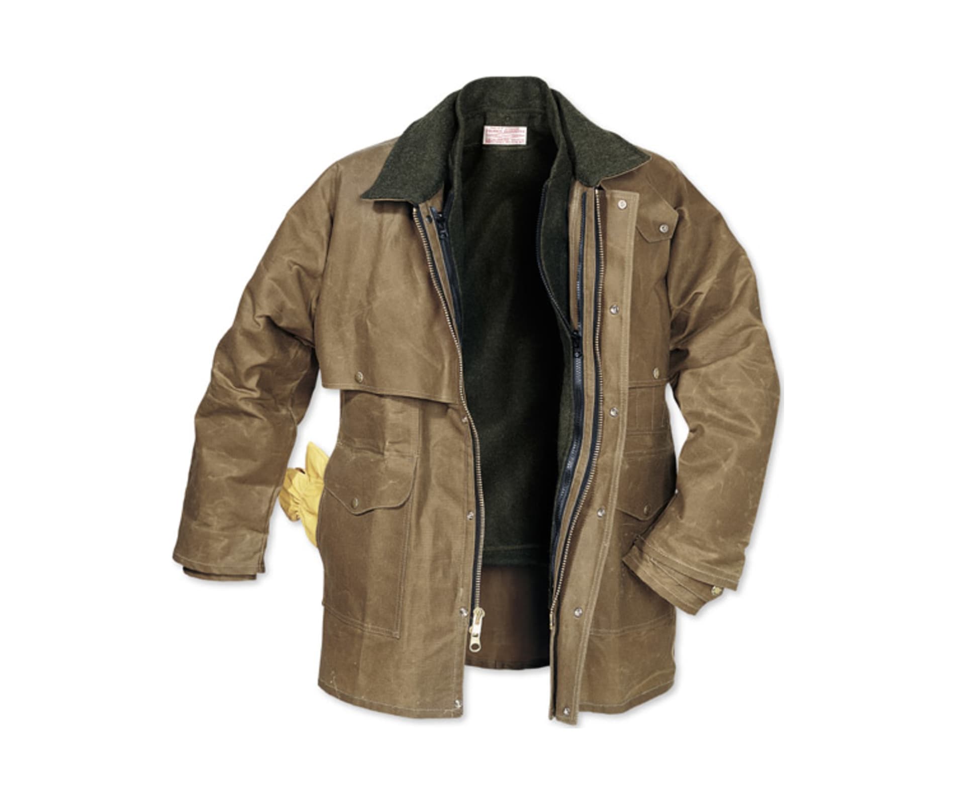 Filson Famous Tin Cloth Packer Coat Tan SM