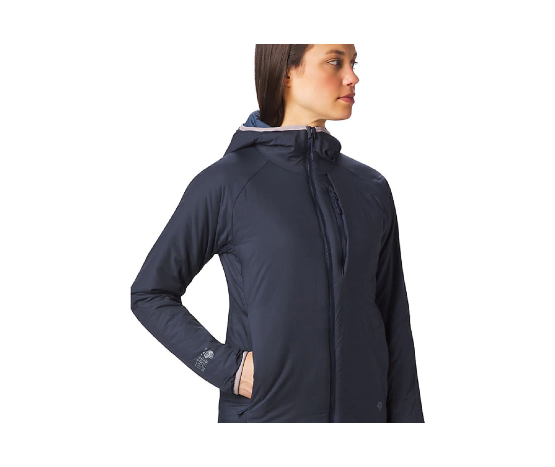 Mountain Hardwear Women's Kor Strata Hooded Jacket - Dark Zinc - Small