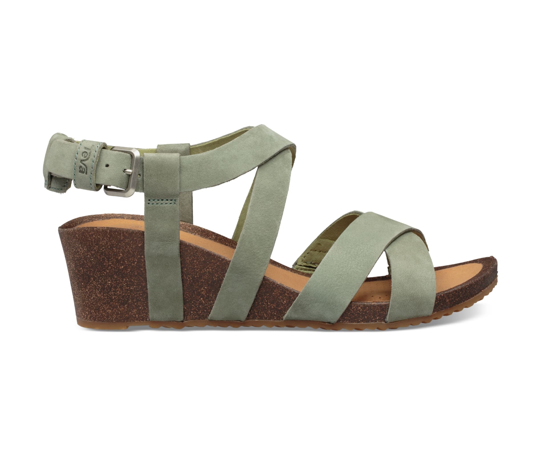 teva mahonia wedge cross strap