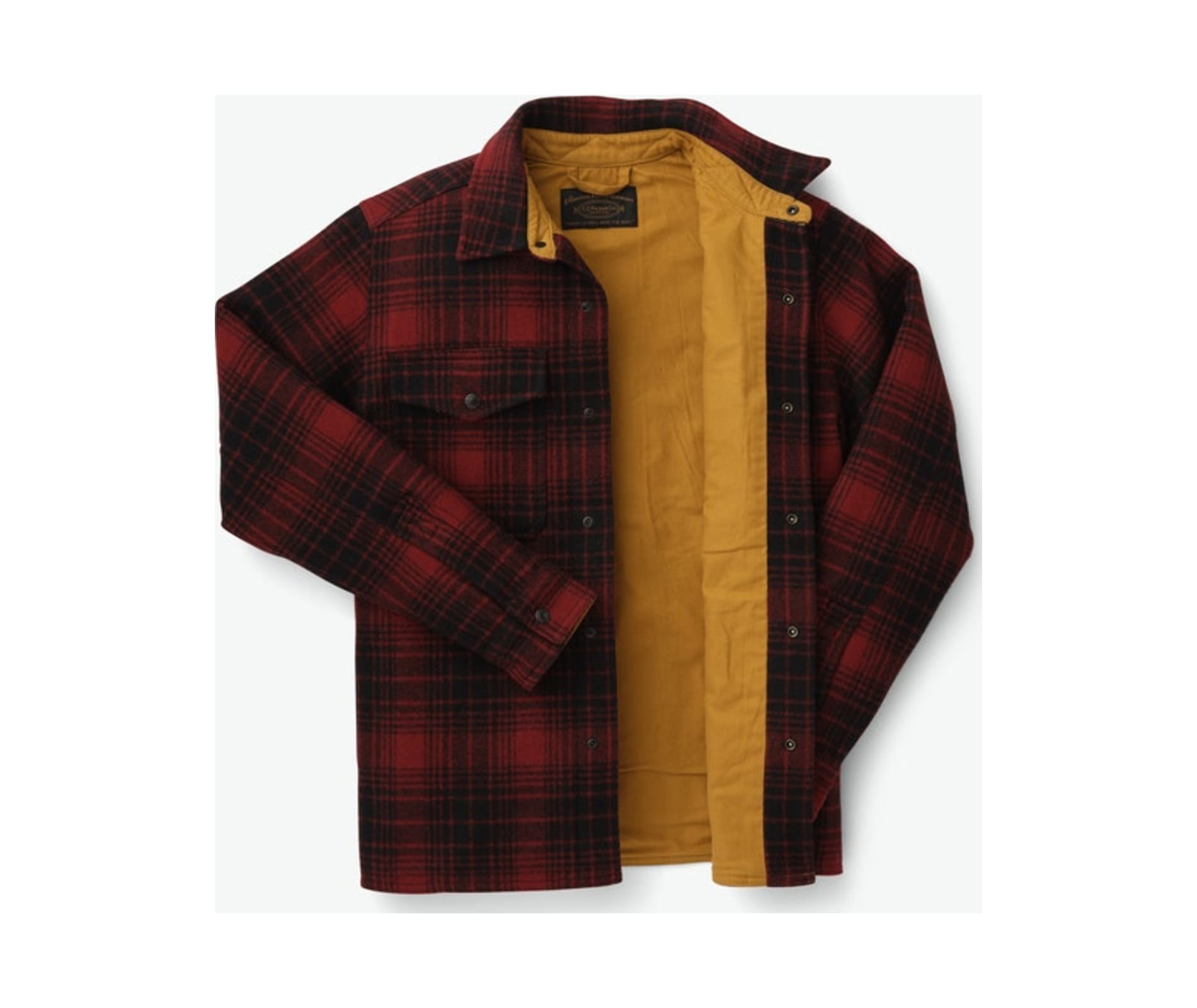 Filson Men's Mackinaw Jac Shirt Oxblood/black Plaid 2XL