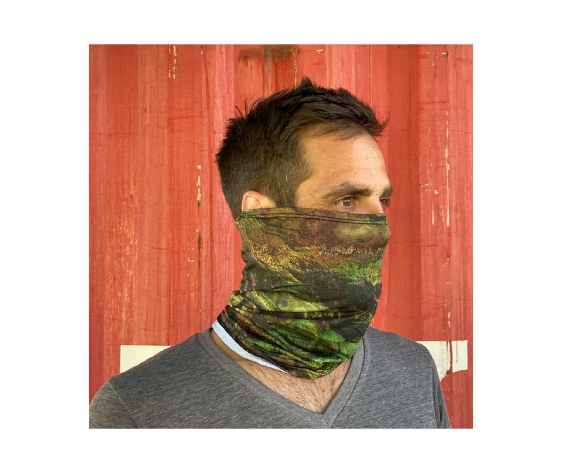 Yukon Outfitters Buff Multi Use Face Mask Neck Gaiter - Bird's Eye View