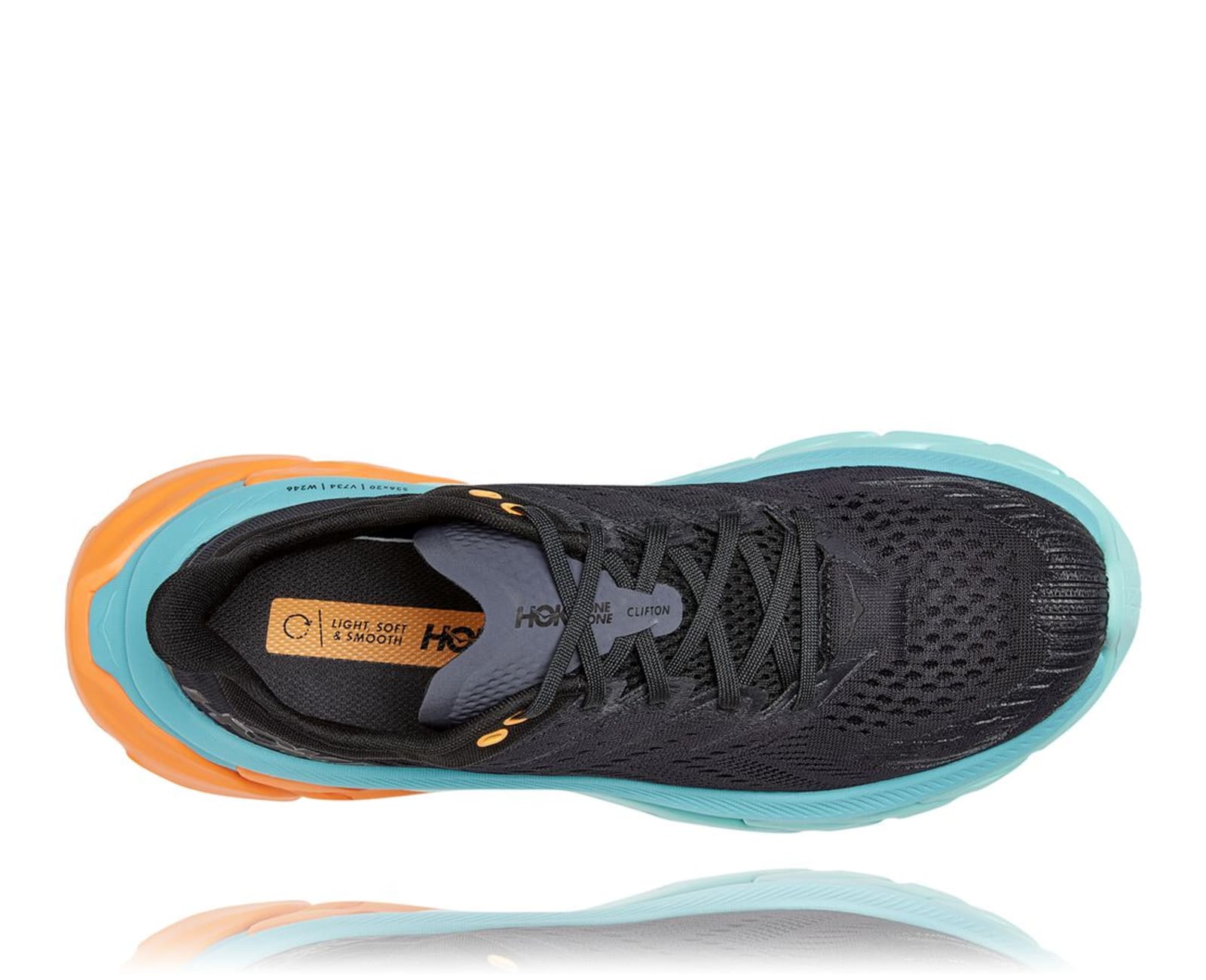 Hoka One One Men's Clifton Edge Black / Aquarelle 10
