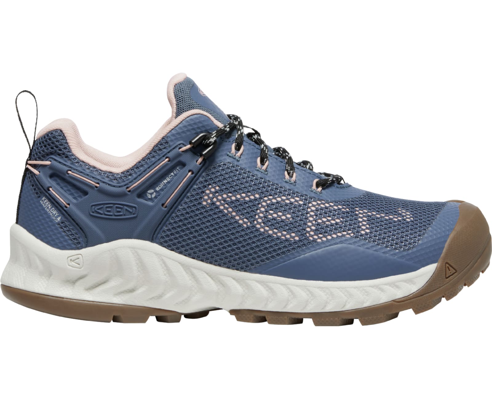 Keen Women's Nxis Evo Wp - Vintage Indigo/peachy Keen - 7.5